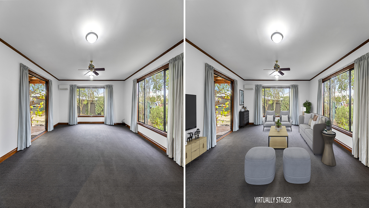Virtual Staging – before and after